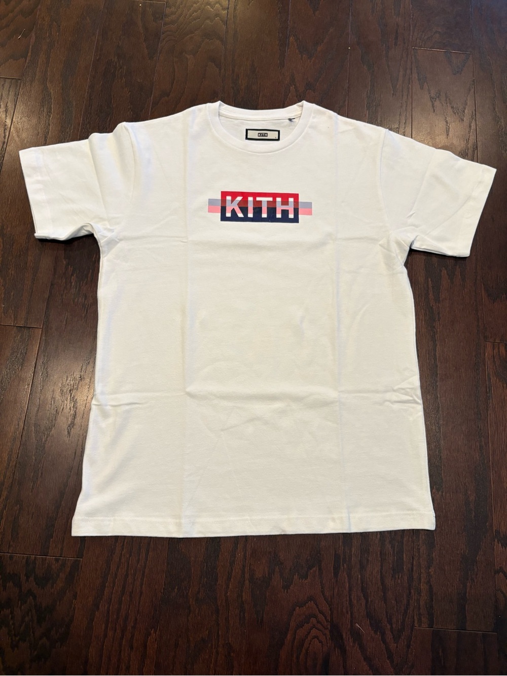 KITH Strike Logo Heavyweight White Short Sleeve Shirt Size Large Brand New NWOT